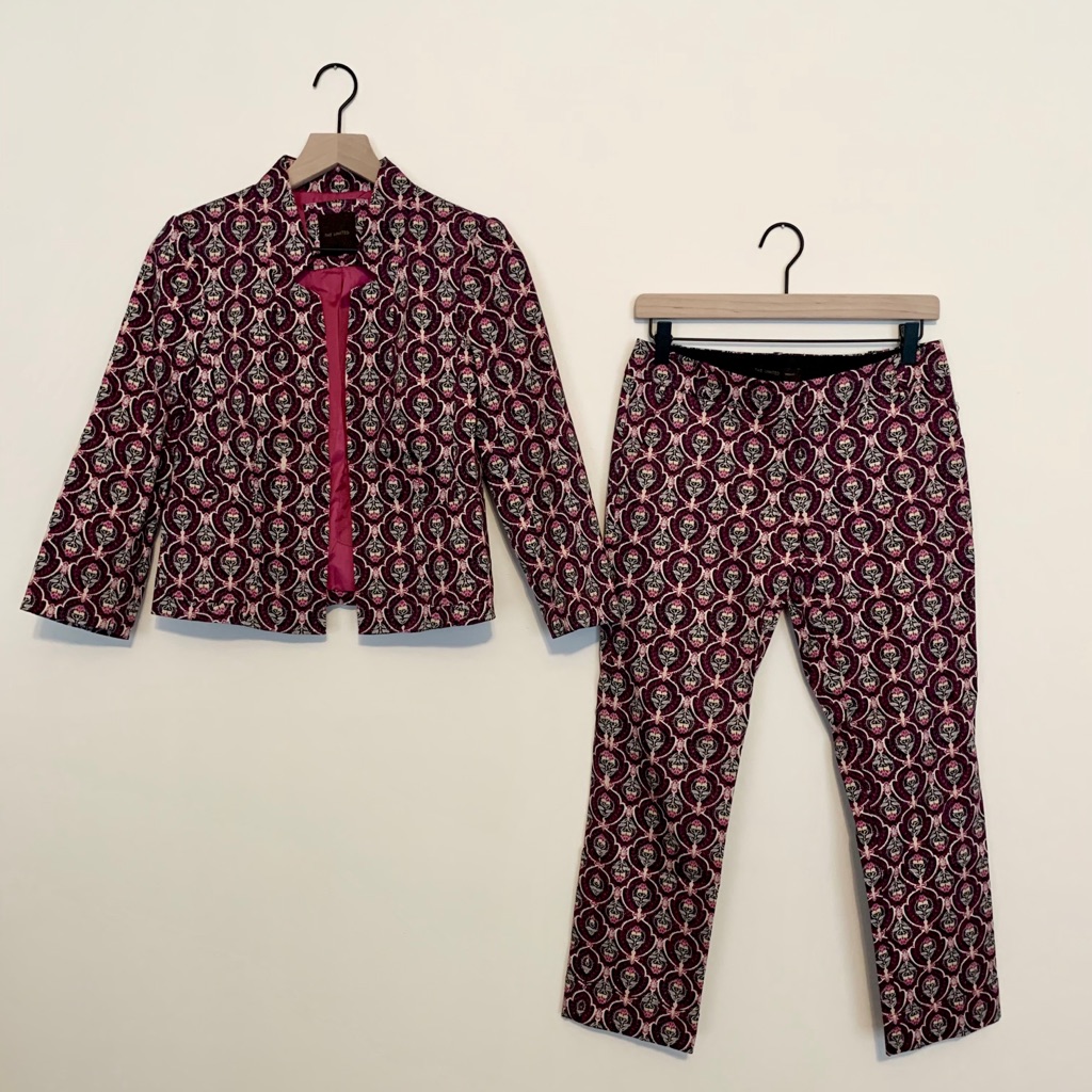 Patterned Matching Statement Suit Set